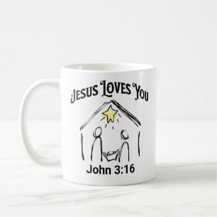 TAZA DE CAFÉ JESUS TE AMA MUG