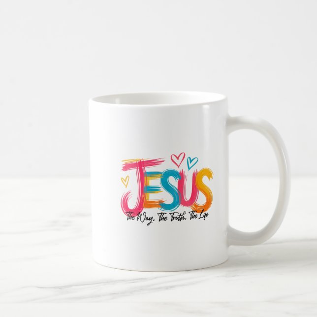 Taza De Café Jesus - The Way, Truth, Life  (Derecha)