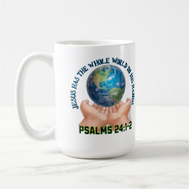Taza De Café Jesús Tiene el Mundo Entero en Sus Manos-Cristiano