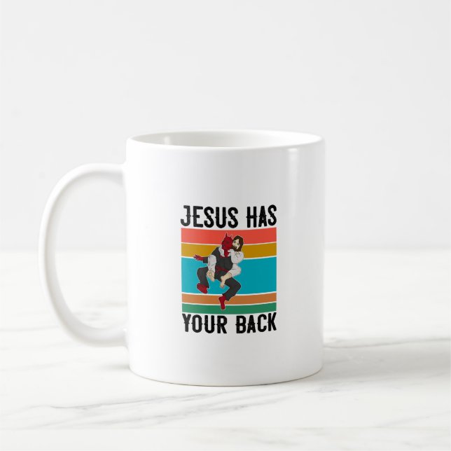 Taza De Café Jesús Tiene Tu Regalo Brasileño Jiu Jitsu Chris (Izquierda)