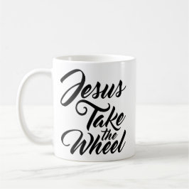 Taza De Café Jesús toma la rueda