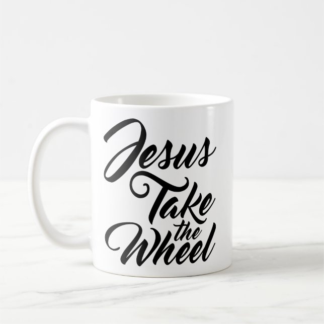 Taza De Café Jesús toma la rueda (Izquierda)