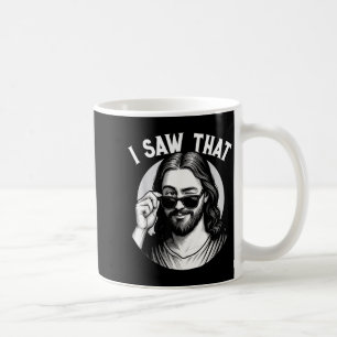 Taza De Café Jesús, vi eso, divertido meme de Jesús, Christi