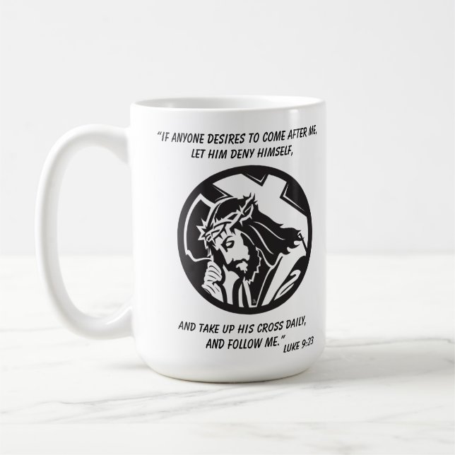 Taza De Café Jesús y la cruz me siguen (Izquierda)