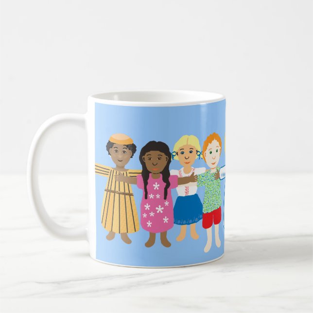 Taza De Café Jesús y los niños pequeños (Izquierda)