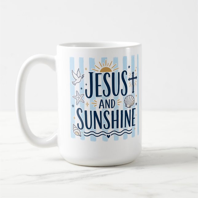 Taza de café Jesús y Sol (Izquierda)