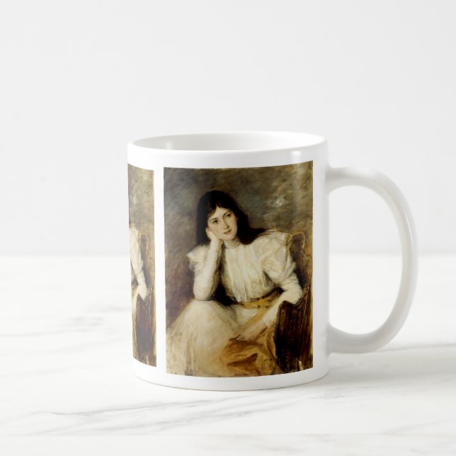 Taza De Café Jeune Fille Reveuse, retrato de Berthi Capel (Derecha)