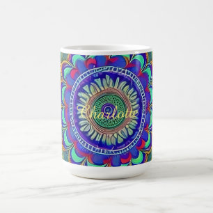 Taza De Café Jewel Mandala Mandala Café Mug