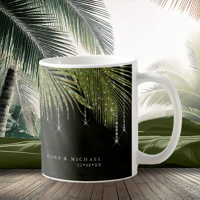 Taza De Café Jewel Palm Leaf Boda Green ID830 (Subido por el creador)