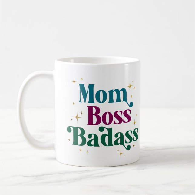 Taza De Café Jewel Toned Single Mom Entrepreneur Mug (Izquierda)