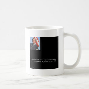 Taza De Café JFK Cita de salvar a ricos y pobres
