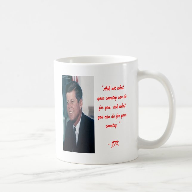 Taza De Café JFK & Cita No Preguntes (Derecha)