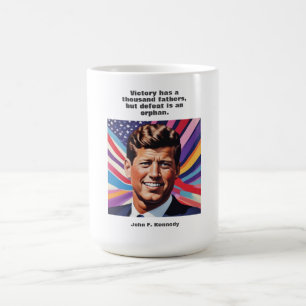 Taza De Café JFK John F. Kennedy Cita Motivacional Inspiración