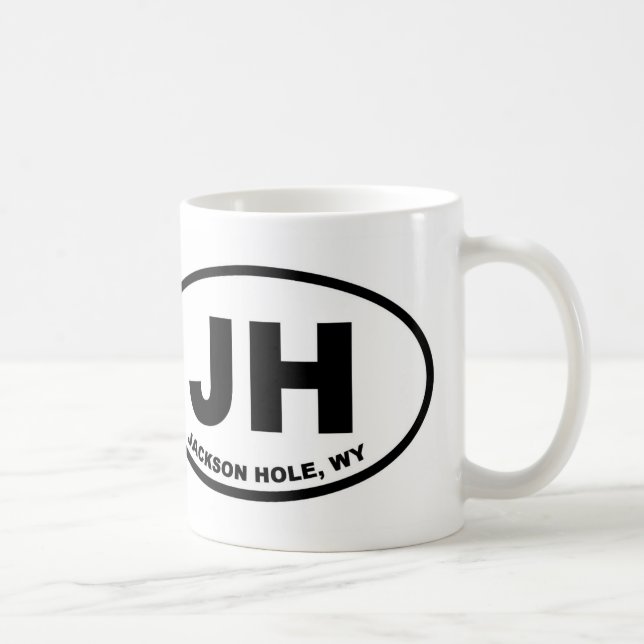Taza De Café JH Jackson Hole Wyoming (Derecha)