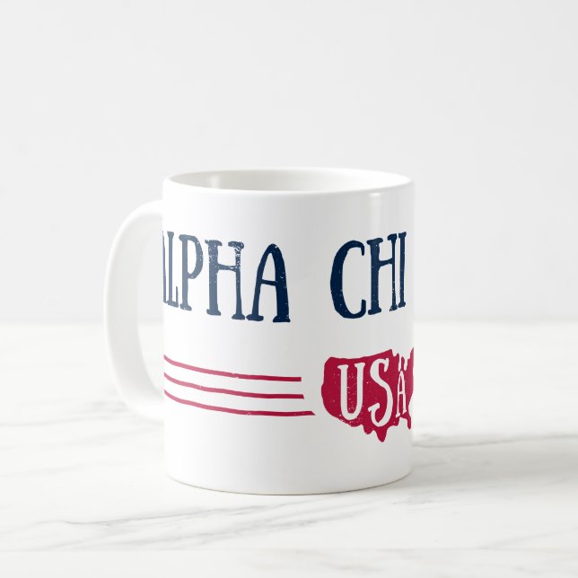 Taza De Café Ji alfa Omega - los E.E.U.U. (Anverso izquierdo)