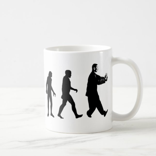Taza De Café Ji del Tai de la evolución humana (Derecha)
