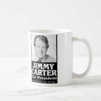 Taza De Café Jimmy Carter apenó blanco y negro