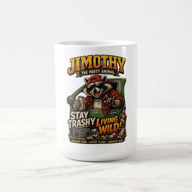 Taza De Café Jimothy el mapache de Seattle (Centro)