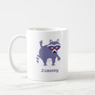Taza De Café Jimothy El Mapache Legendario