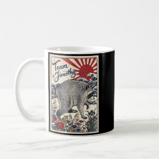 Taza De Café Jimothy Mapache Divertido Panda Basura Equipo Jimo