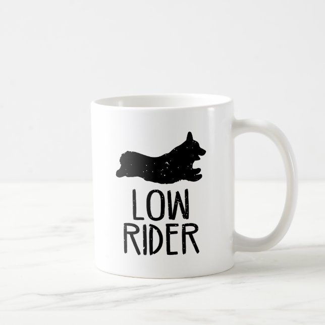 Taza De Café Jinete bajo del Corgi (Derecha)