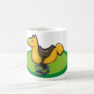 Taza De Café Jinete de Caballo de Columpio de Parque Infantil
