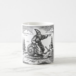 Taza De Café Jinete de caracol medieval Renacimiento retro de