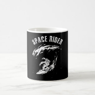 Taza De Café Jinete de olas Astronauta Jinete Espacial