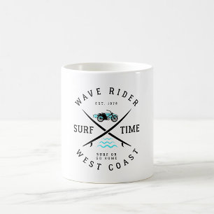 Taza De Café Jinete de olas tiempo de surf