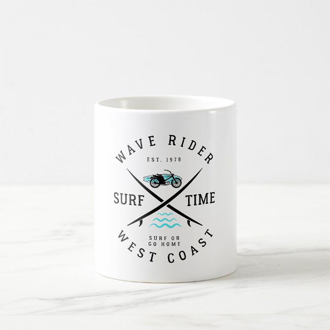 Taza De Café Jinete de olas tiempo de surf (Subido por el creador)