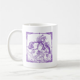 Taza De Café Jinete de Rodeo Cabalgata Occidental