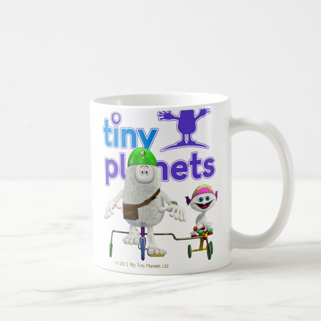 Taza De Café Jinete fácil de los planetas minúsculos (Derecha)