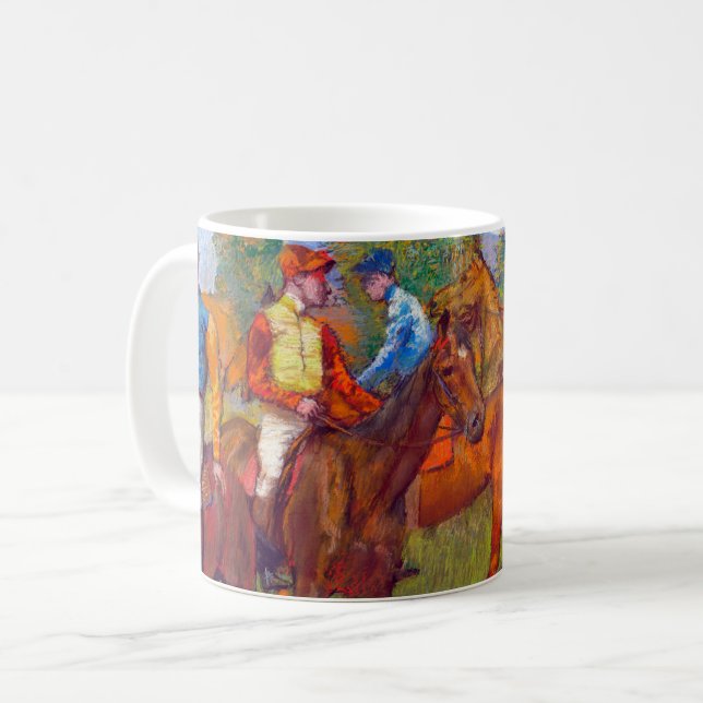 Taza De Café Jinetes y caballos de raza, Edgar Degas (Anverso izquierdo)