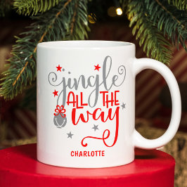 Taza De Café Jingle All Way Navidades Bells