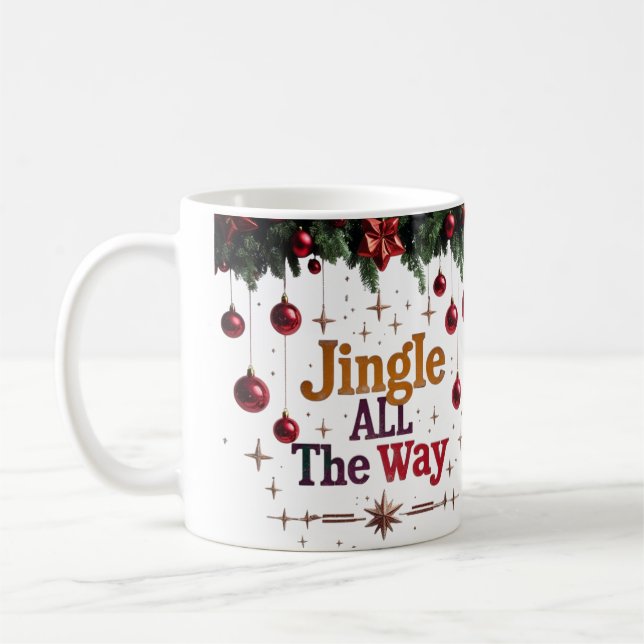 Taza De Café Jingle All Way Navidades Classic Mug (Izquierda)