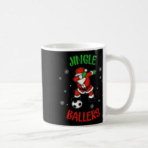 Taza De Café Jingle Ballers Fútbol Navidad Santa Fútbol
