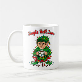 Taza De Café Jingle Bell Java Funny Elf Coffee Design