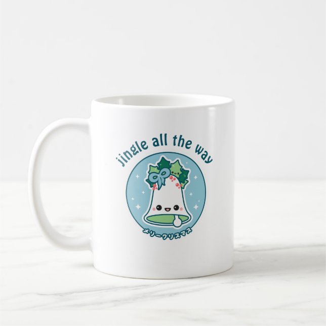 Taza De Café Jingle Bell lindo (Izquierda)