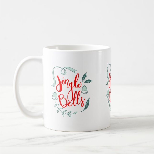 Taza De Café Jingle Bells Holiday (Izquierda)