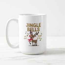 Taza De Café Jingle Bells Singing Reindeer