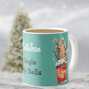 Taza De Café Jingle My Bells Magical House Ilustracion 11oz