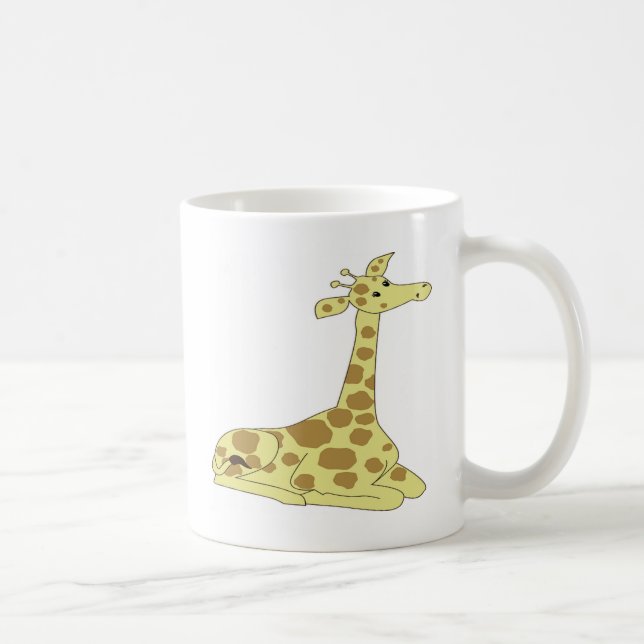 Taza De Café Jirafa de dibujos animados (Derecha)