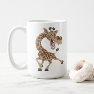 Taza De Café Jirafa de la Risa Loca