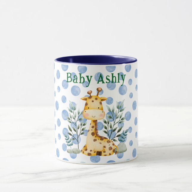 Taza De Café Jirafa Naranja De Belleza Moderna Con (Centro)