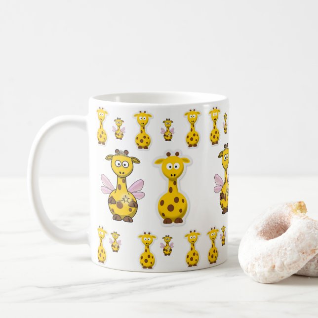 Taza De Café jirafas de mugre (Con donut)
