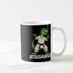 Taza De Café Jitsusaurus Dinosaur Karate Artes Marciales Entusi