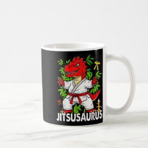 Taza De Café Jitsusaurus Divertido Jiu Jitsu Trex MMA Brasileño