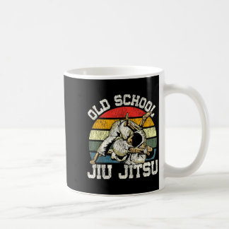 Taza De Café Jiu Jitsu Antiguo Retro Vieja Escuela Jiu Jitsu