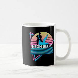 Taza De Café Jiu Jitsu Bjj Divertido Retro Neon Barriga 