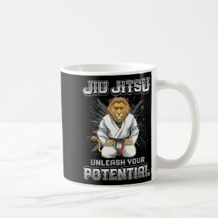 Taza De Café Jiu Jitsu Brasileño MMA y Grappling BJJ León